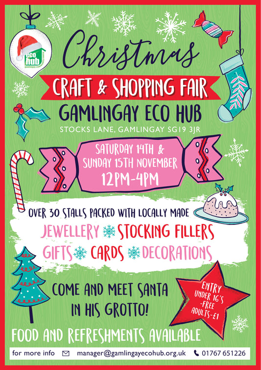 Christmas Craft & Shopping Fair at Gamlingay Eco Hub | Saturday 14 November